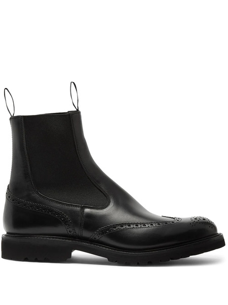  Tricker's Henry Leather Chelsea Boots - Black 