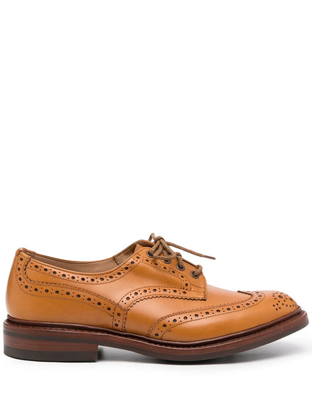  Tricker's Perforated-design Loafers - Brown 