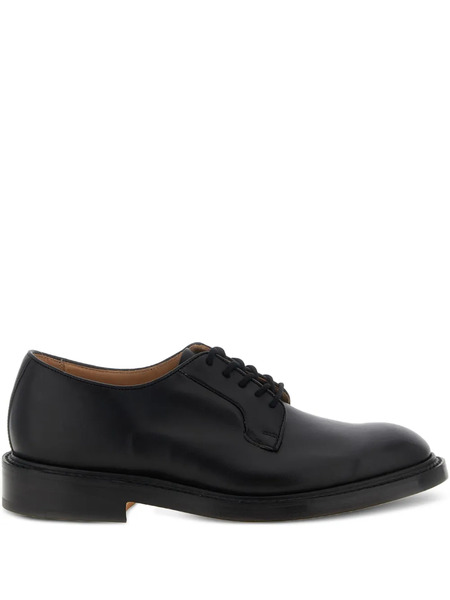  Tricker's Robert Leather Derby Shoes - Black 