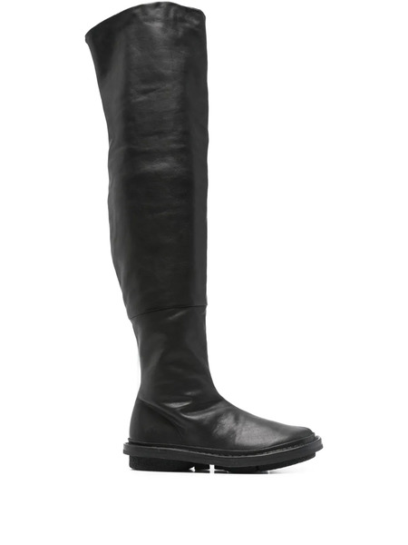  Trippen Leather Thigh-high Boots - Black 
