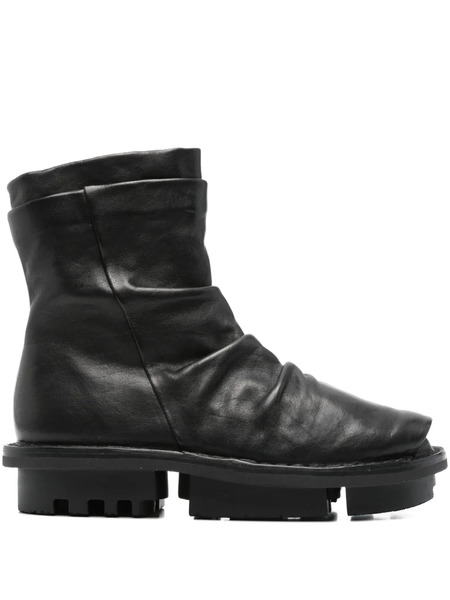  Trippen Ruched Calf-leather Boots - Black 