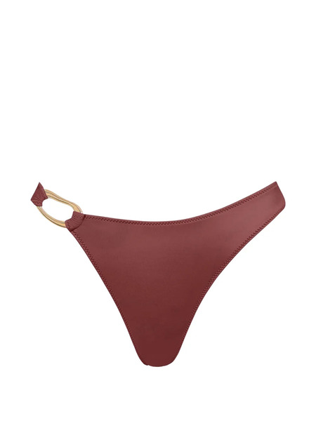  Tropic Of C Ona Ring-detail Bikini Bottoms - Brown 