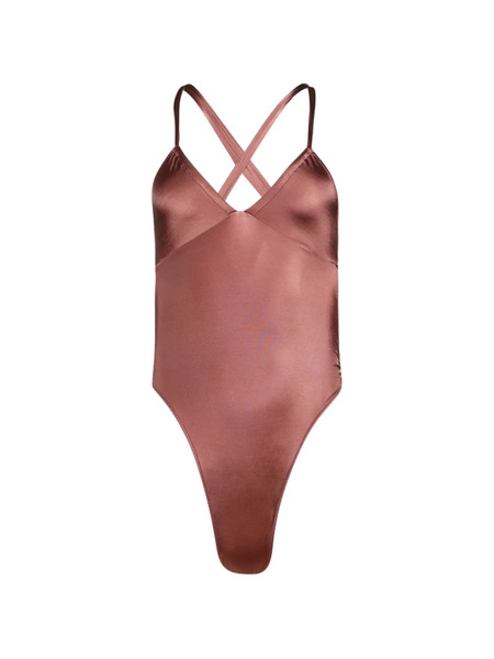  Tropic Of C Solana Cross-strap Swimsuit - Brown 