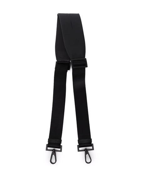  Troubadour Embossed-logo Leather Shoulder Strap - Black 