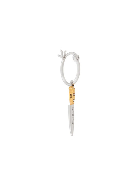  True Rocks Knife Drop Earring - Silver 