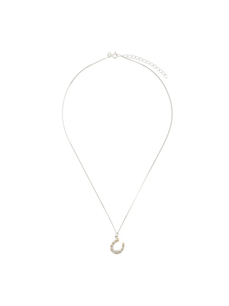  True Rocks Mini Horseshoe Pendant Necklace - Metallic 