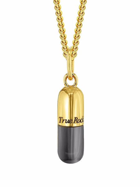  True Rocks Mini Pill Necklace - Gold 