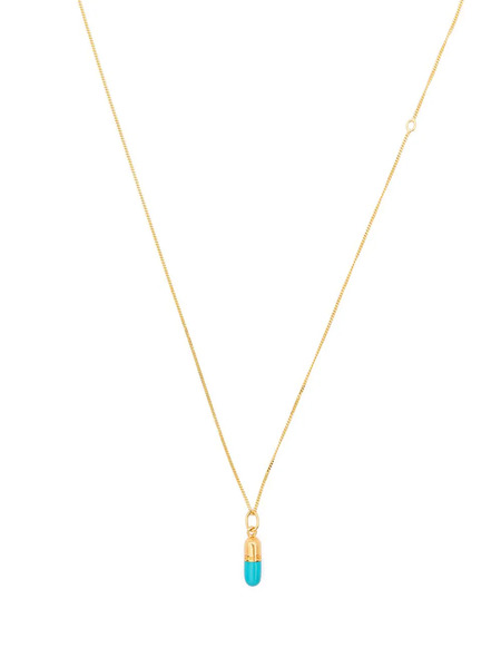  True Rocks Mini Pill Pendant Necklace - Gold 