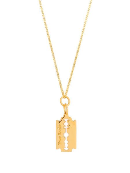  True Rocks Mini Razor Pendant Necklace - Gold 