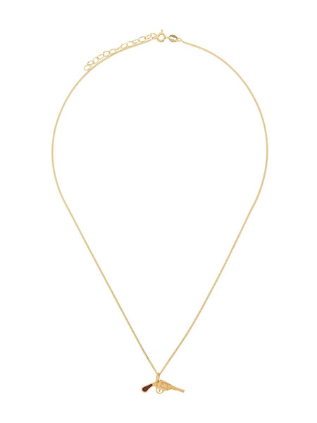  True Rocks Pistol Pendant Necklace - Gold 