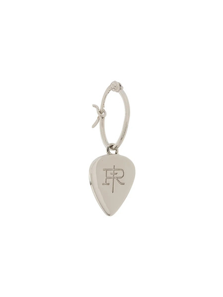 True Rocks Plectrum Hoop Earrings - Silver 