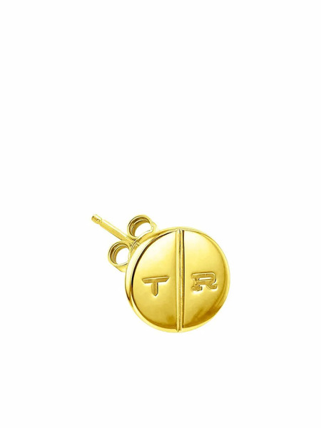  True Rocks Round Pill Stud Earring - Gold 