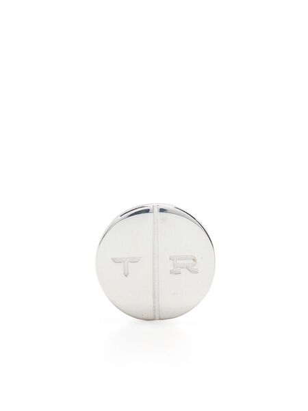  True Rocks Round Pill Stud Earring - Silver 