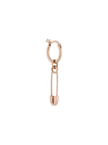  True Rocks Safety Pin Hoop Earrings - Pink 
