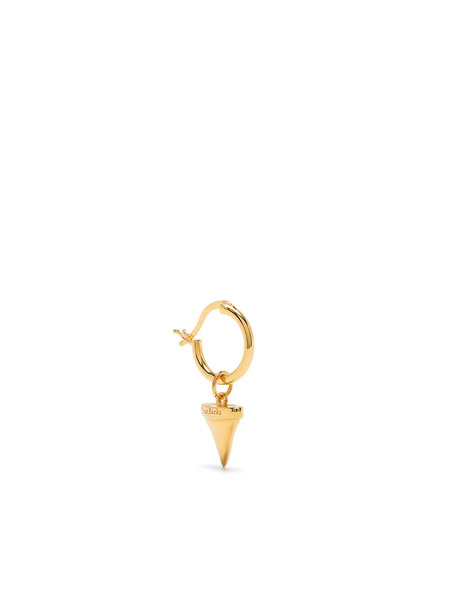  True Rocks Single Shark Tooth Hoop Earring - Gold 