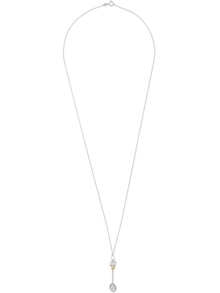  True Rocks Skull High Bump Necklace - Silver 