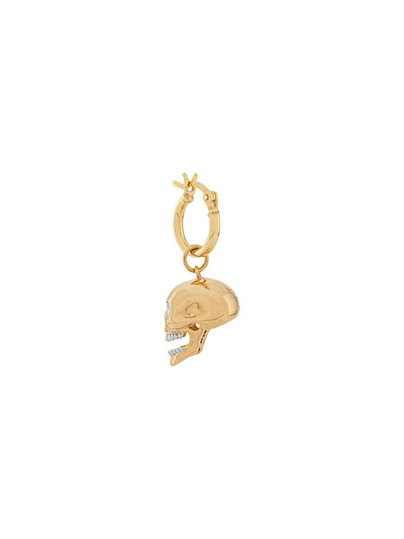  True Rocks Skull Hoop Earring - Gold 