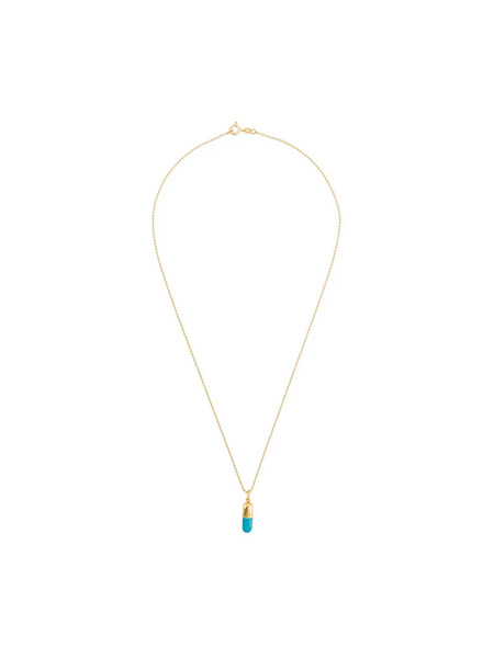  True Rocks Small Pill Pendant Necklace - Gold 