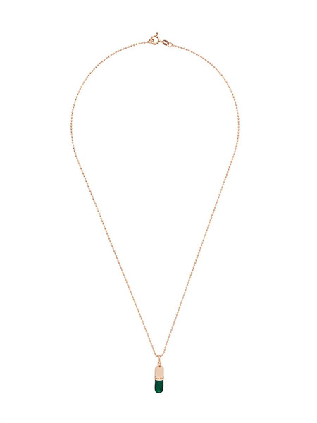  True Rocks Small Pill Pendant Necklace - Green 