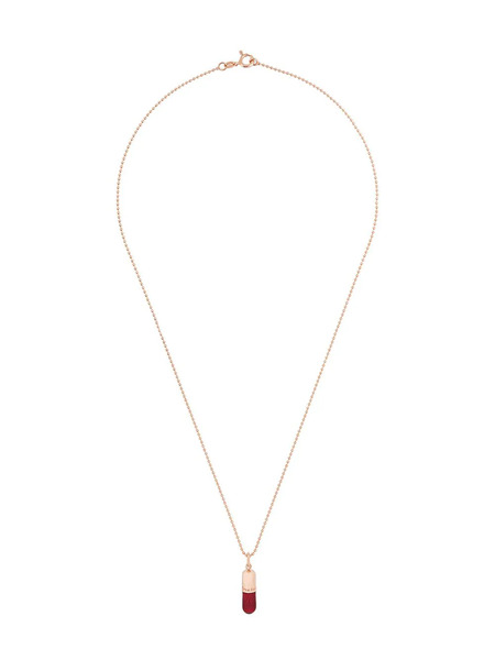  True Rocks Small Pill Pendant Necklace - Metallic 