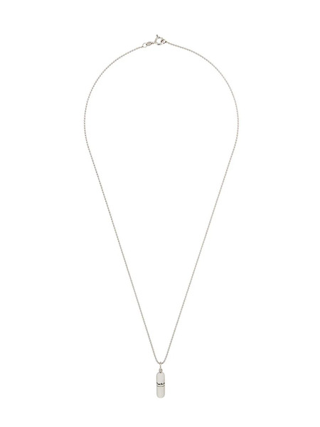  True Rocks Small Pill Pendant Necklace - Metallic 