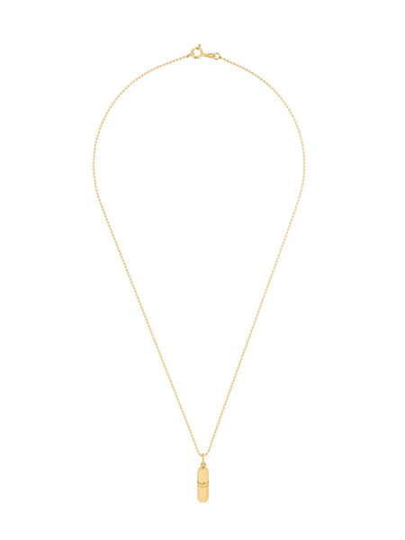  True Rocks Small Pill Pendant Necklace - Metallic 