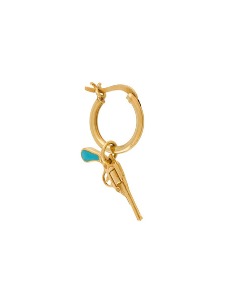  True Rocks Small Pistol Hoop Earring - Gold 