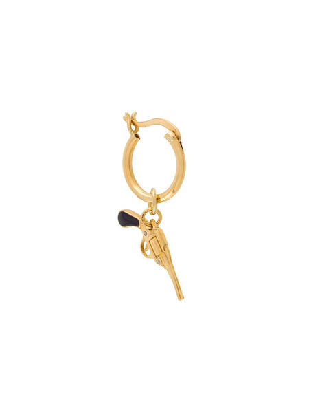 True Rocks Small Pistol Hoop Earring - Gold 