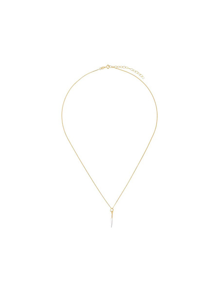  True Rocks Two Tone Knife Necklace - Gold 