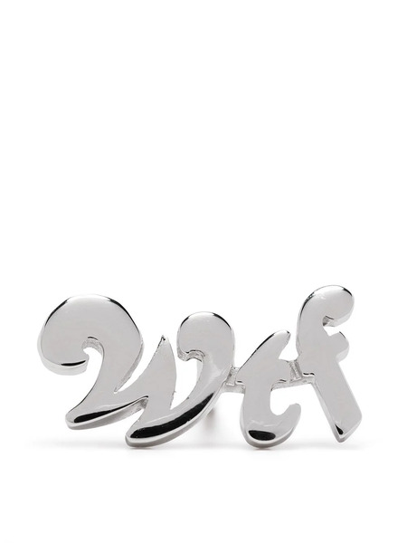  True Rocks Wtf Stud Earring - Silver 
