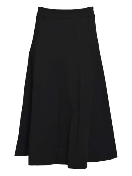  True Royal Flared Midi Skirt - Black 