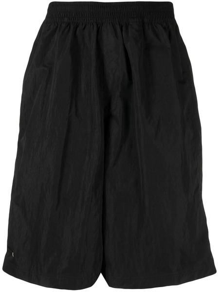  True Tribe Crinkle-effect Shorts - Black 