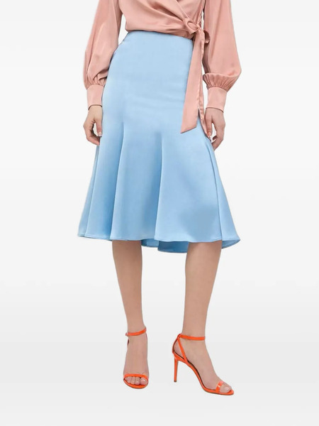  Trussardi Flared Midi Skirt - Blue 