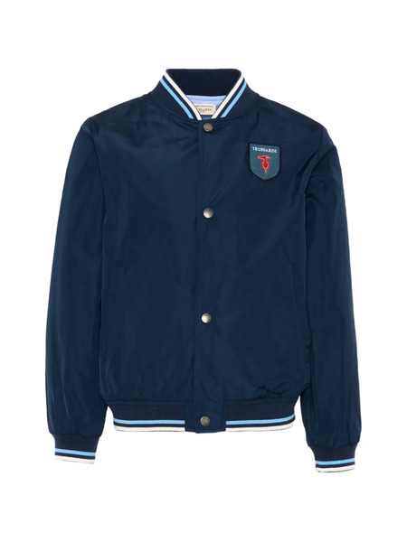  Trussardi Junior Appliqué Bomber Jacket - Blue 