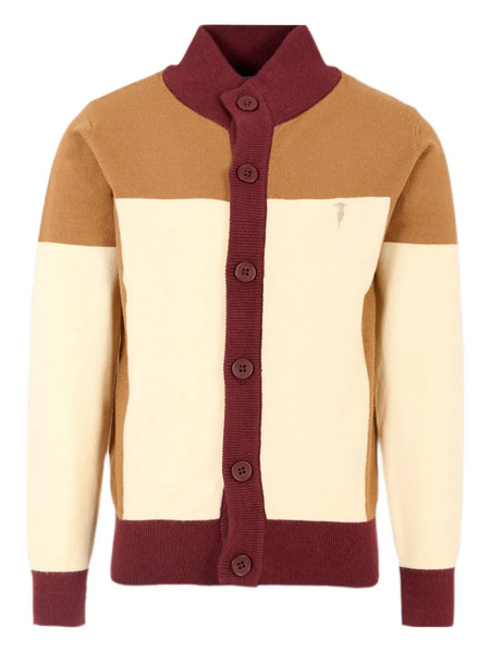  Trussardi Junior Colour-block Buttoned Cardigan - Neutrals 