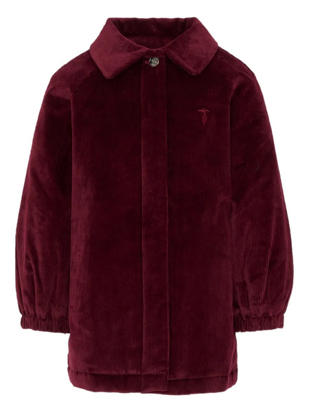  Trussardi Junior Corduroy-collared Coat 