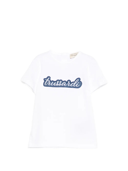  Trussardi Junior Embroidered T-shirt - White 