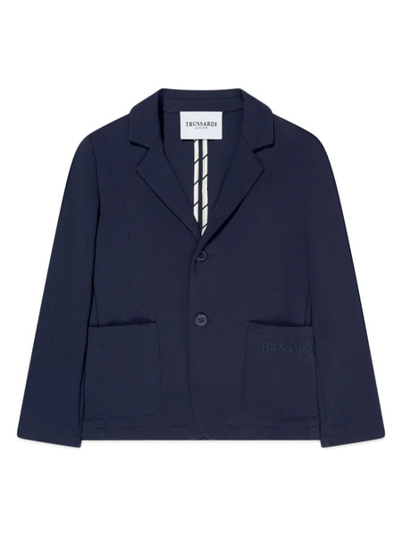  Trussardi Junior Jersey-texture Blazer - Blue 