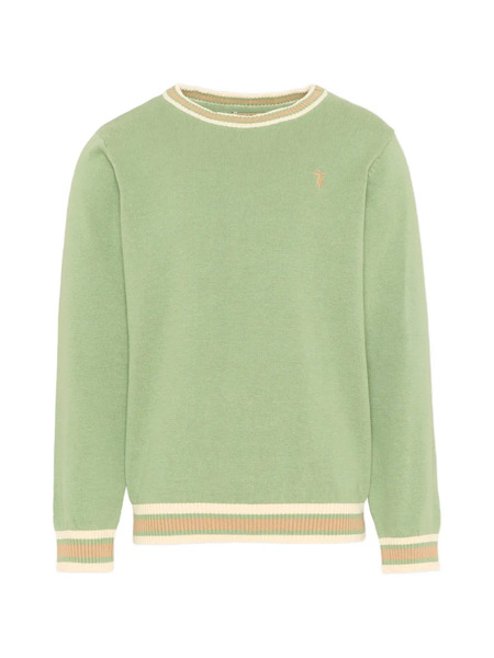  Trussardi Junior Logo-detail Sweater - Green 