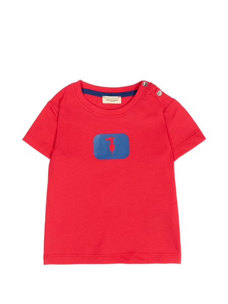  Trussardi Junior Logo-detail T-shirt - Red 