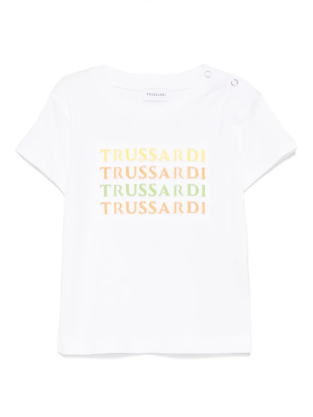  Trussardi Junior Logo-embossed T-shirt - White 