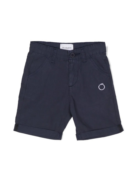  Trussardi Junior Logo-embroidered Chino Shorts - Blue 