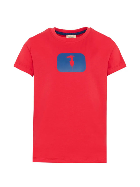  Trussardi Junior Logo-print Short-sleeve T-shirt - Red 