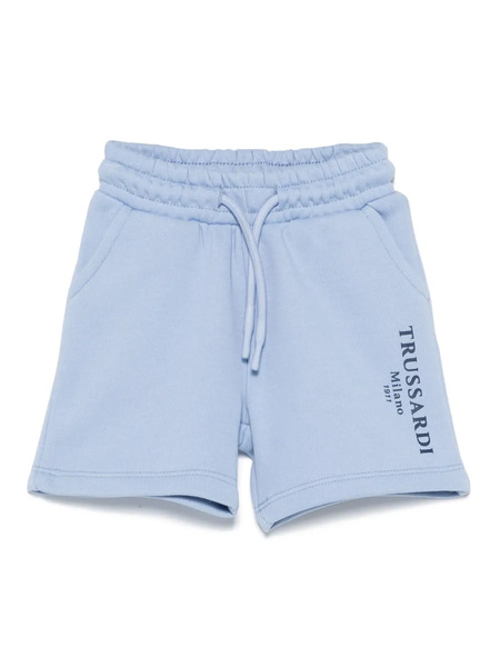  Trussardi Junior Logo-print Track Shorts - Blue 