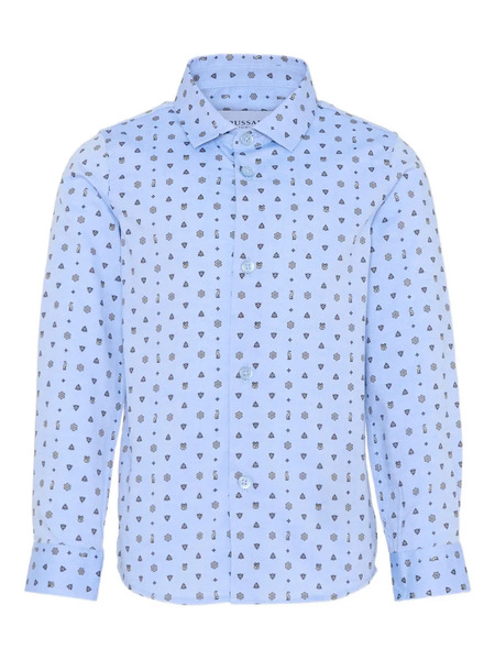  Trussardi Junior Long-sleeve Floral Shirt - Blue 