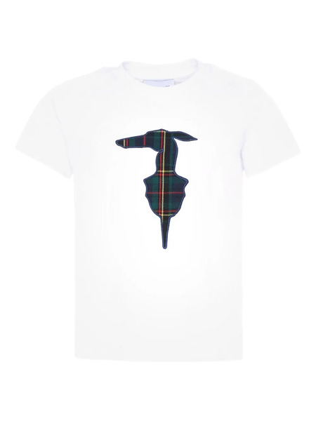  Trussardi Junior Short-sleeve Appliqué T-shirt - White 