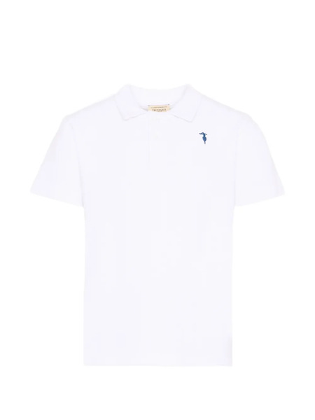  Trussardi Junior Short-sleeve Polo Shirt - White 