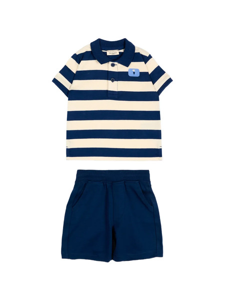  Trussardi Junior Stripe-pattern Babywear (set Of Two) - Blue 