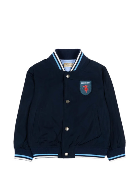  Trussardi Junior Striped Bomber Jacket - Blue 