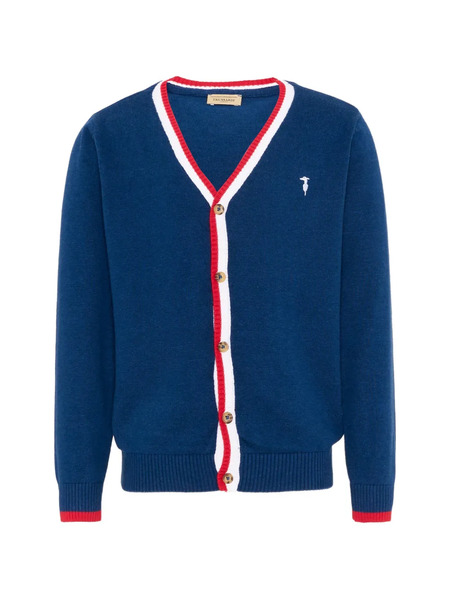  Trussardi Junior V-neck Cardigan - Blue 